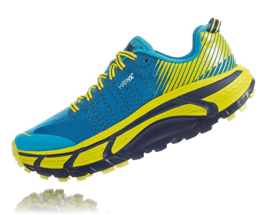 Hoka Australia One One EVO Mafate 2 - Mens Trail Shoes Blue/Green - NRDXA-8349